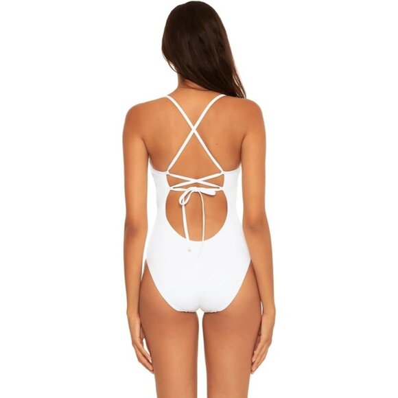 BECCA by Rebecca Virtue Layla One Piece Swimsuit - White - Small - Picture 3 of 5